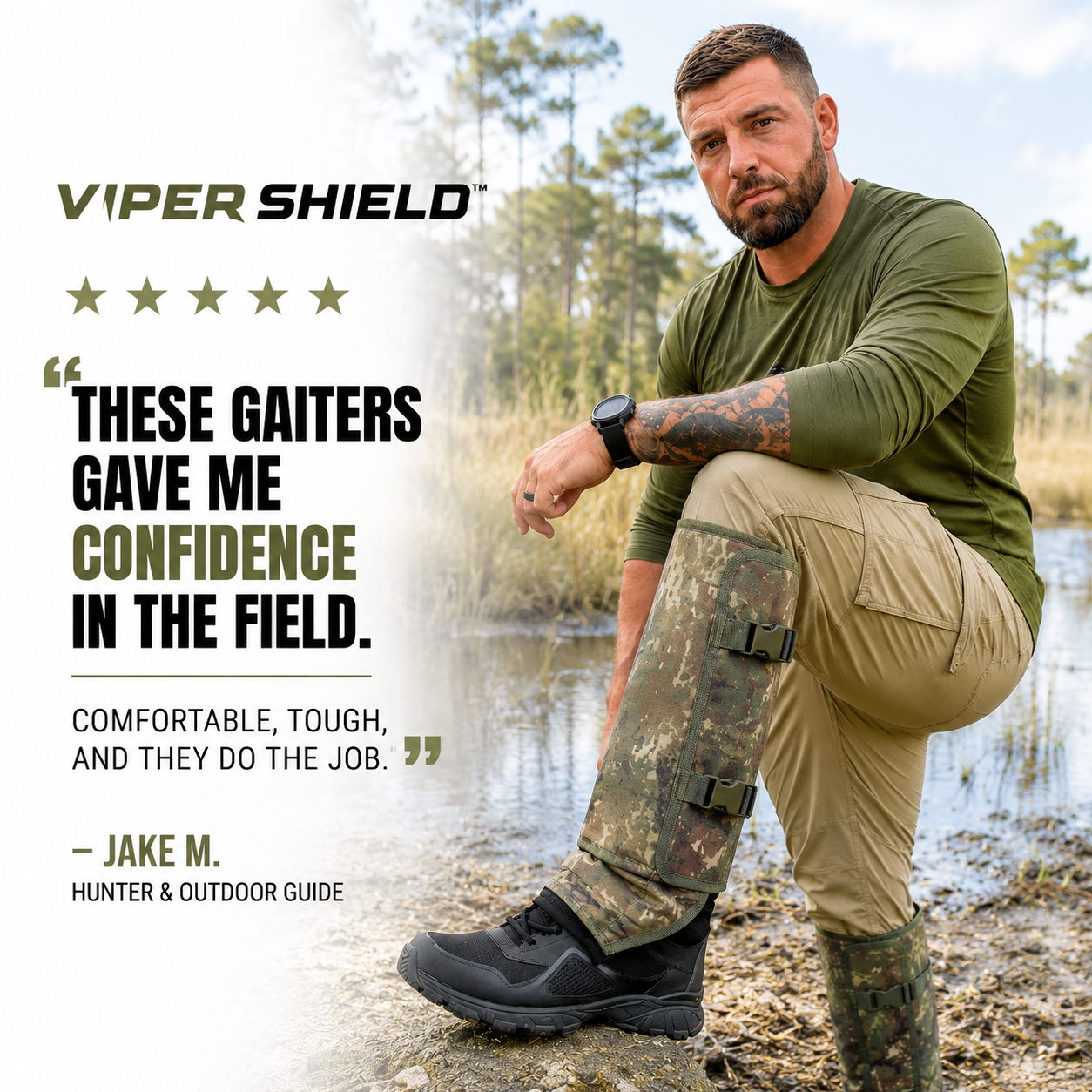 VIPER SHIELD™ Tactical Snake Gaiters