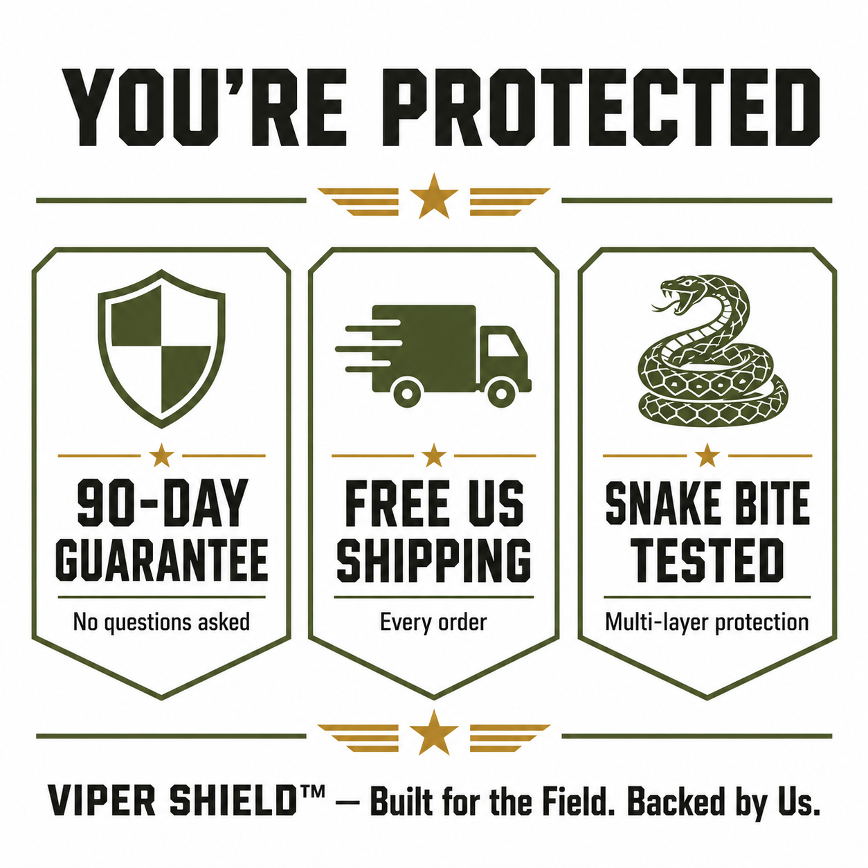VIPER SHIELD™ Tactical Snake Gaiters