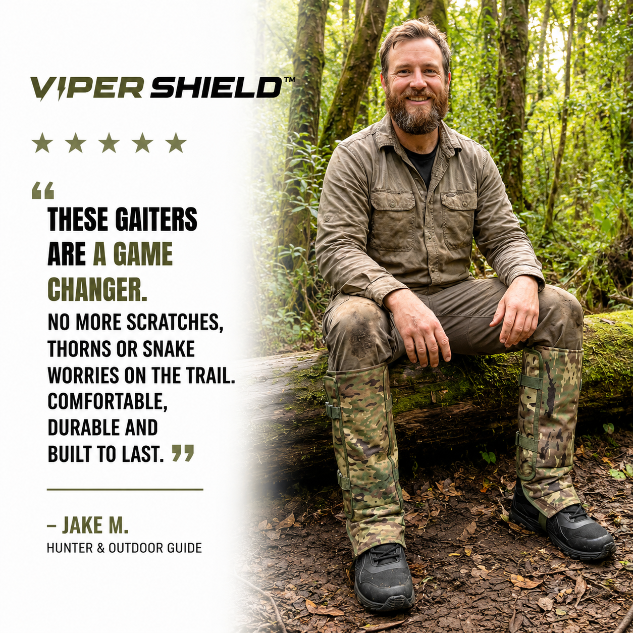 VIPER SHIELD™ Tactical Snake Gaiters